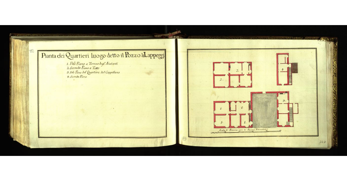 Pianta dei quartieri luogo detto il Pozzo a Lappeggi