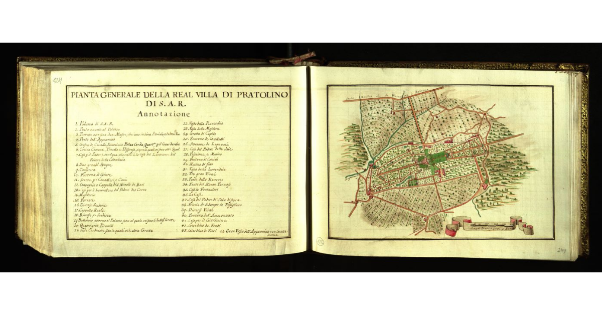 Pianta generale della Real Villa di Pratolino di S.A.R