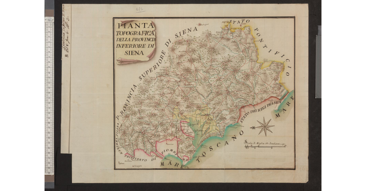Pianta topografica della Provincia Inferiore di Siena