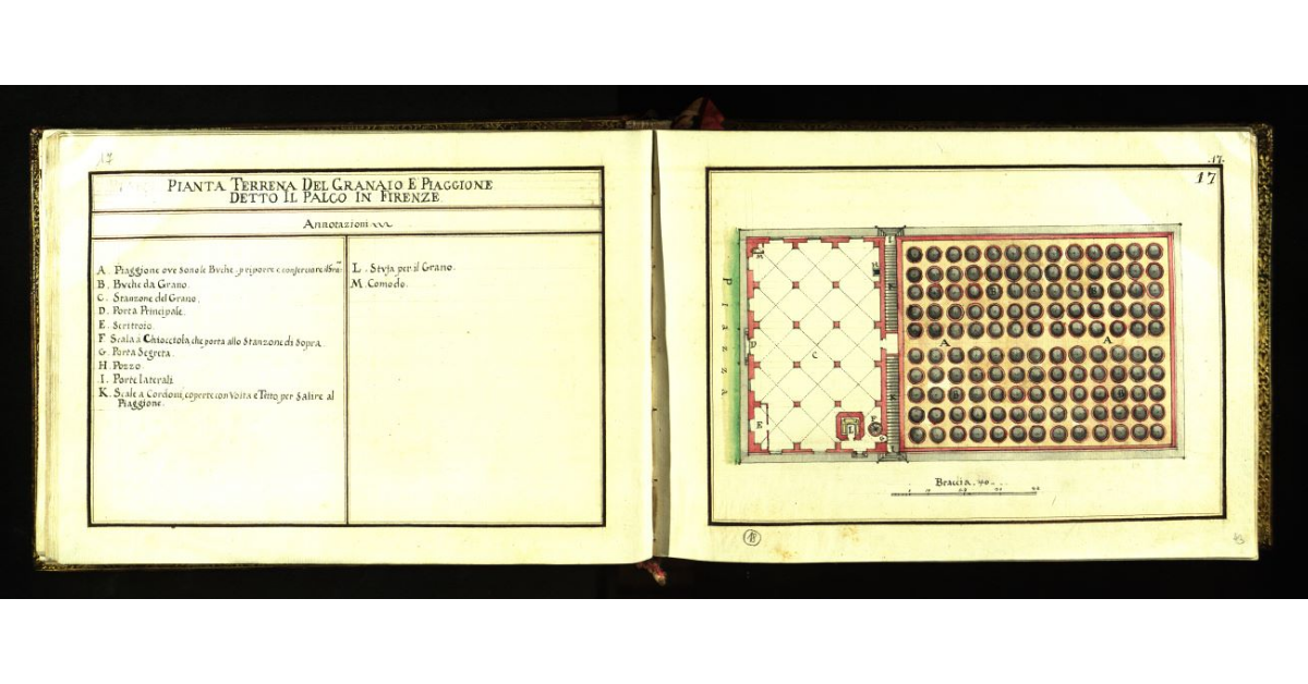 Pianta terrena del Granaio e Piaggione detto il Palco in Firenze