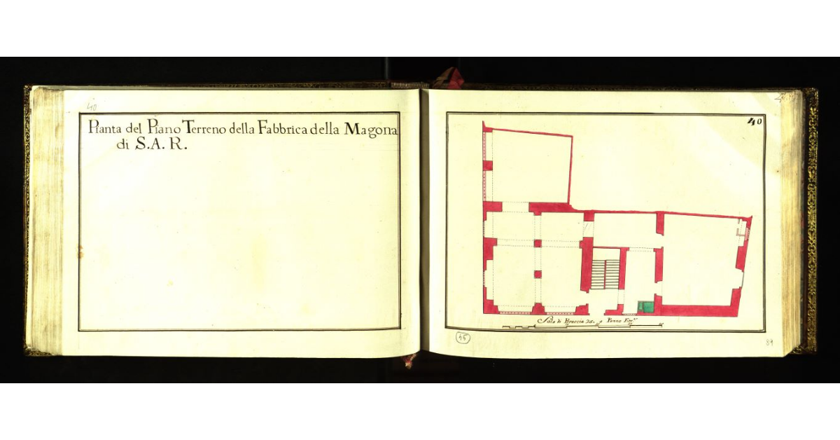 Pianta del piano terreno della Fabbrica della Magona di S.A.R