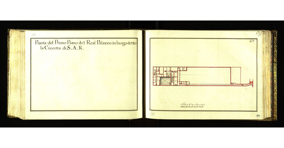 Pianta del primo piano del Real Palazzo in luogo detto la Crocetta di S.A.R