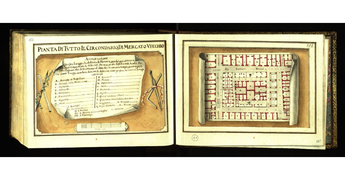 Pianta di tutto il circondario di Mercato Vecchio