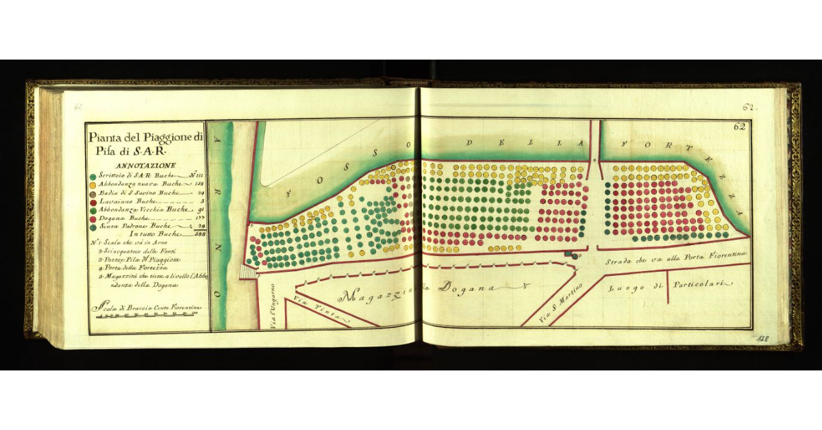 Pianta del Piaggione di Pisa di S.A.R