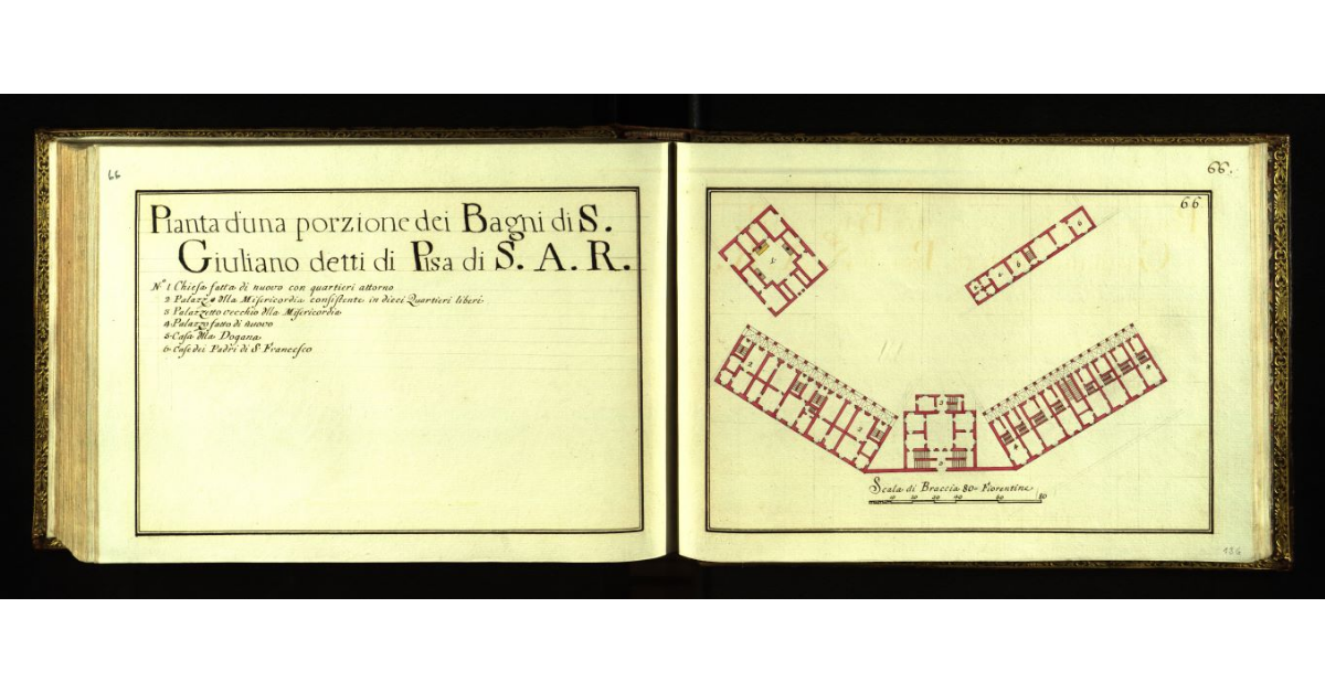 Pianta di altra porzione dei Bagni di S. Giuliano detti di Pisa di S.A.R. [a San Giuliano Terme]