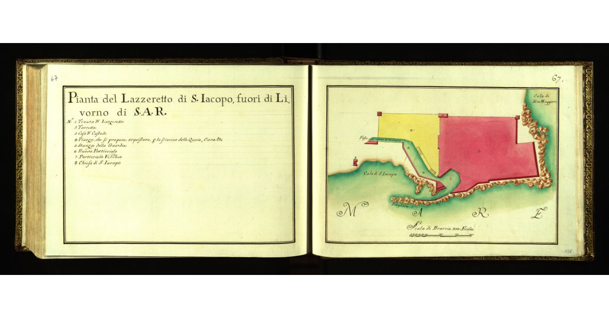 Pianta del Lazzeretto di S. Iacopo, fuori di Livorno di S.A.R