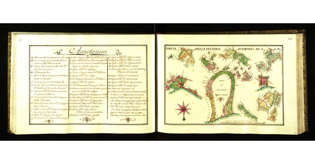 Pianta della fattoria di Empoli di S.A.R