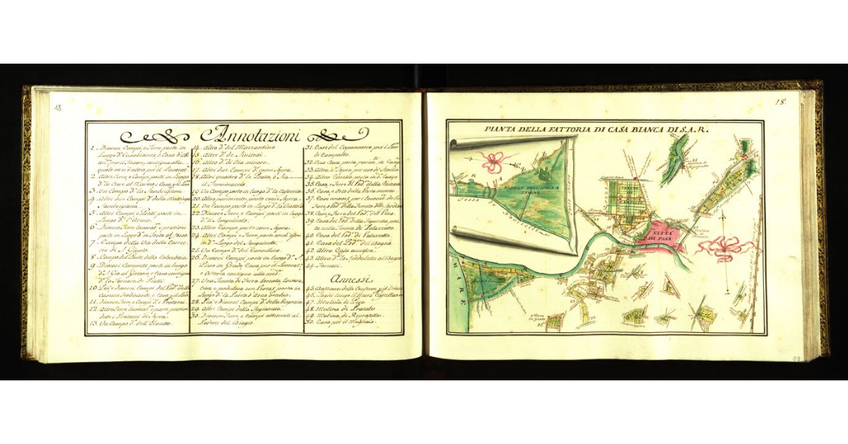 Pianta della fattoria di Casabianca [a Collesalvetti] di S.A.R