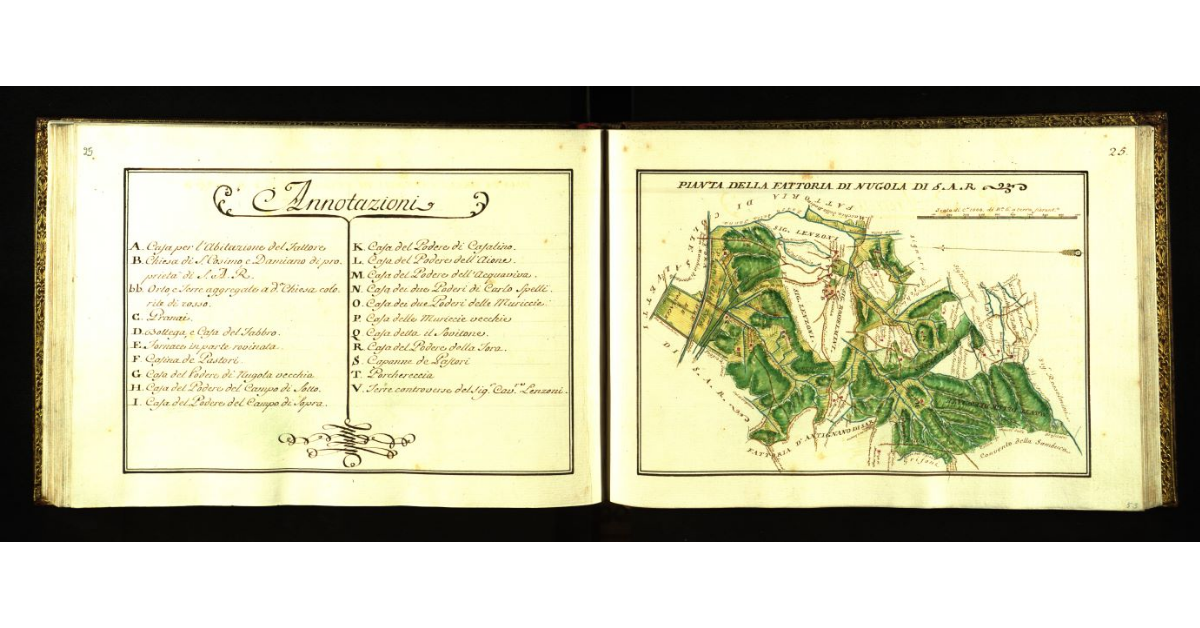 Pianta della fattoria di Nugola [Collesalvetti] di S.A.R