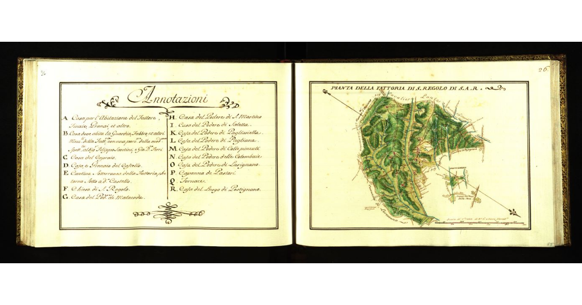 Pianta della fattoria di S. Regolo [a Fauglia] di S.A.R