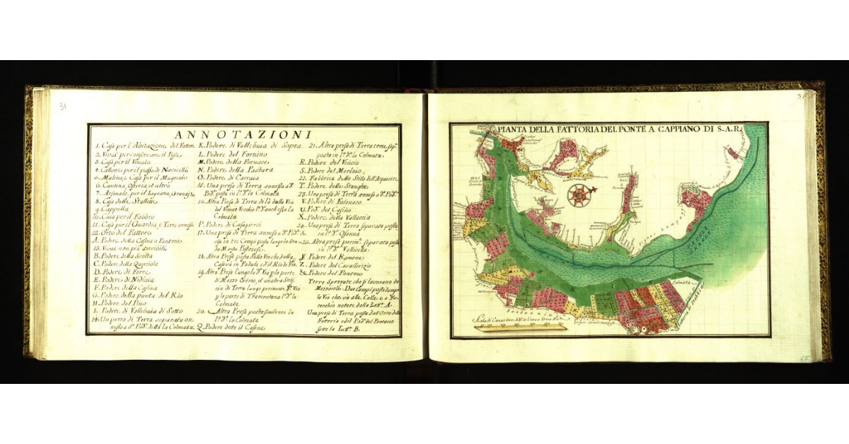 Pianta della fattoria di Ponte a Cappiano [a Fucecchio] di S.A.R