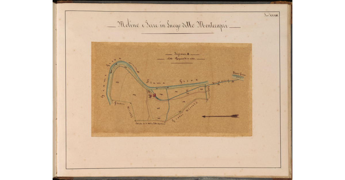 Molino e terre in luogo detto Montecapri