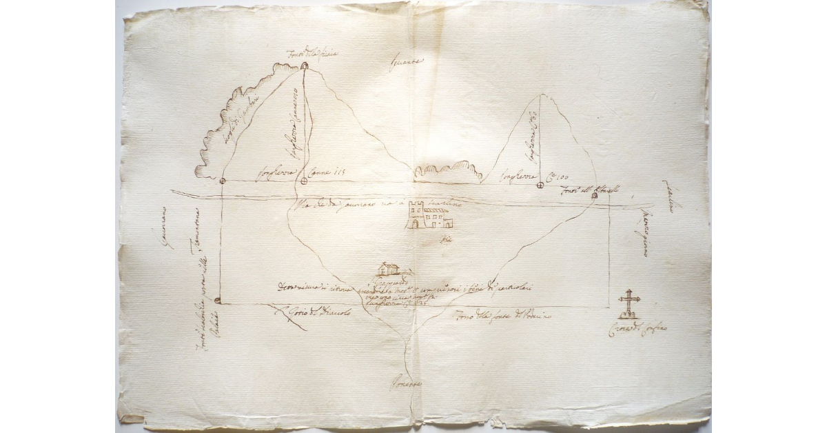 [Pianta, misura e descrizione redatta nella commenda Angiolina del "podere della Villa" posto nel territorio di Govorrano]