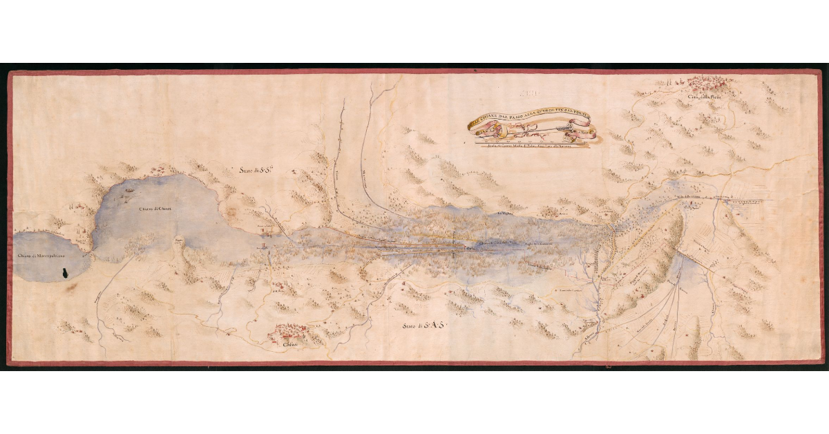 Pianta delle Chiane dal Passo alla Quercia fino al Ponte di Sotto