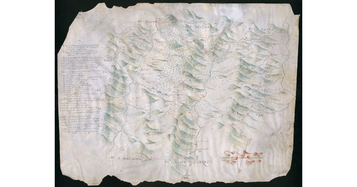 [Pianta relativa ai confini del Marchesato di Castelnuovo]