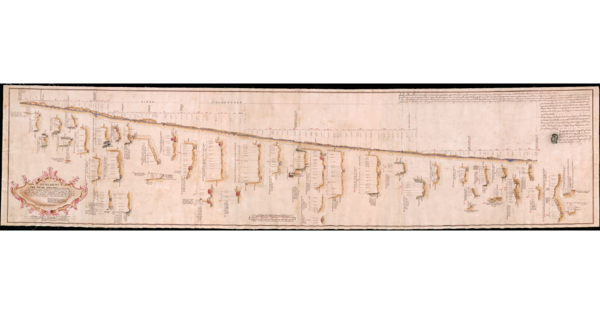 Livellazioni del fiume Serchio per quel tratto che serve di confine tra gli stati di S.A.R. il Gran Duca di Toscana, e la Ser.ma Repubblica di Lucca; fatta nel Mese d'Ottobre dell'Anno 1724 per commessione dell'Ill.mo Avvocato Domenico Antonio Colonna Giudice Compromissario nelle Cause di Confini, che pendono fra i detti due Stati