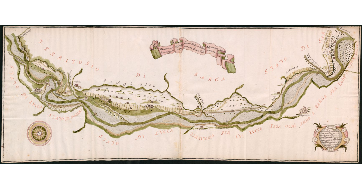 Dimostrazione del presente andamento del Fiume Serchio e degl’attentati fatti nel Ramo maggiore nella corrente Estate dell’Anno 1742