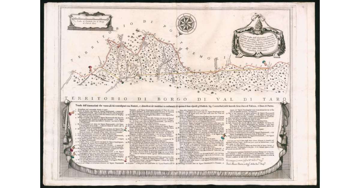 Copia tratta dall'Autentico grande formato d'ordine dell'Eccellentissimo Signore Alessandro Zeno, Commissario della Serenissima Republica da Noi Giuseppe Cumano, e Pavolo Rossi, Periti, et Ingegnieri della Detta Serenissima Republica di Venetia