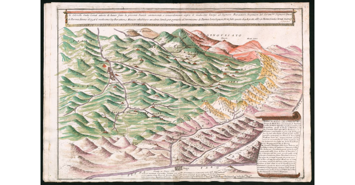 [Confine il territorio di Pontremoli e Borgo Val di Taro]