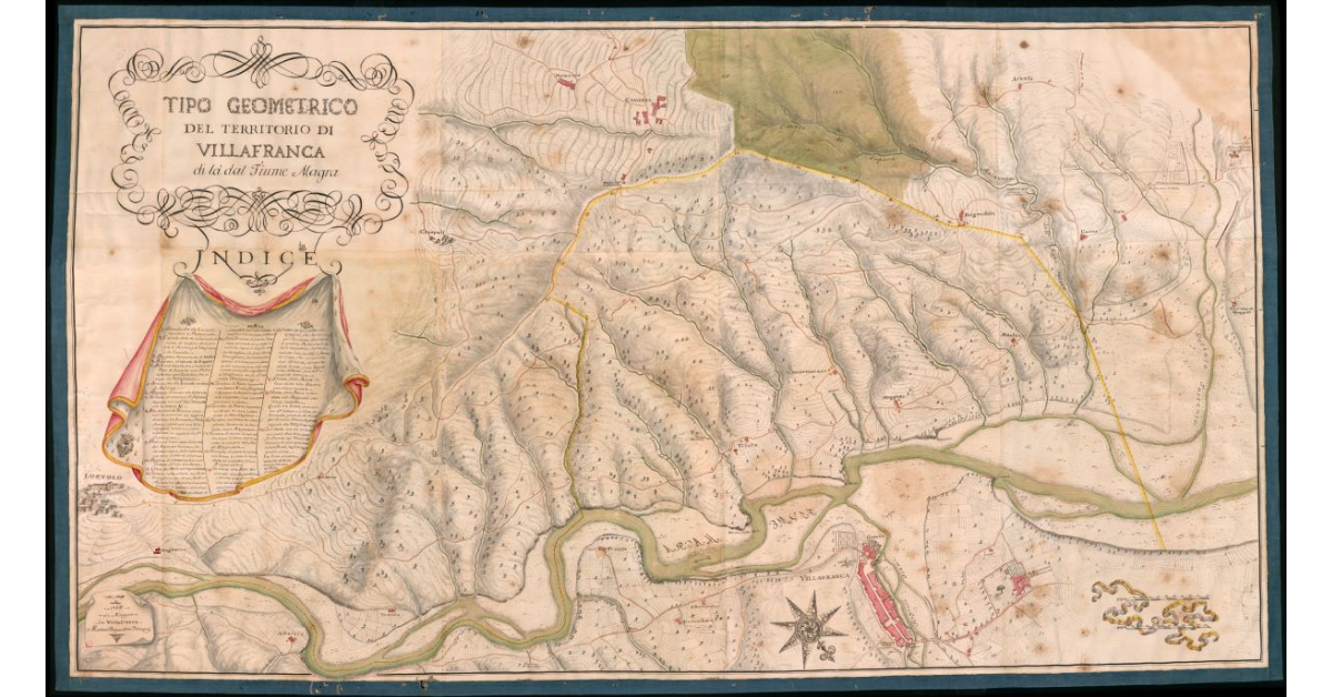 Tipo geometrico del territorio di Villafranca di là dal fiume Magra