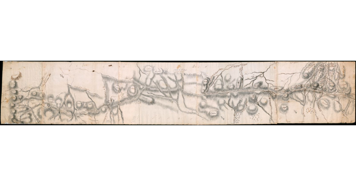 [Pianta relativa alla confinazione di Pontremoli con Genova]