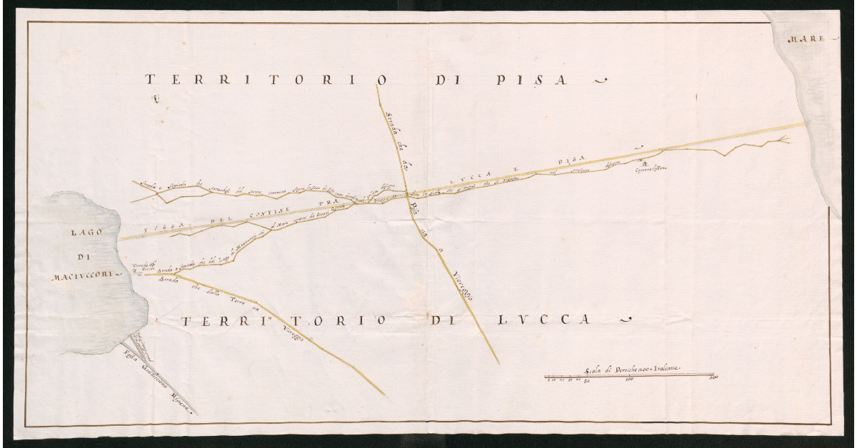 [Pianta della fossa nuova di confine fra Granducato di Toscana e Repubblica di Lucca]