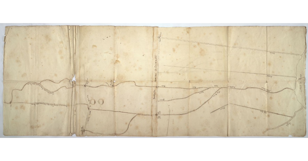 [Cartone delle terre circostanti il lago di Sesto o Bientina fatto fare da Nicolao Diodati]