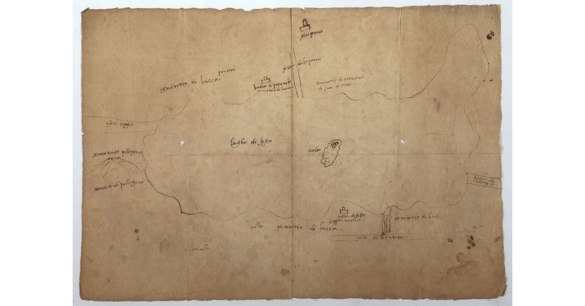 [Pianta del lago di Sesto o Bientina]