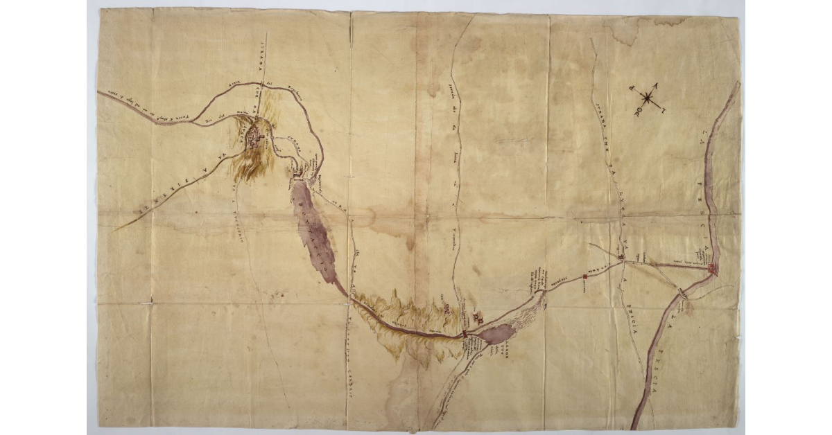 [Disegno del padule di Altopascio]