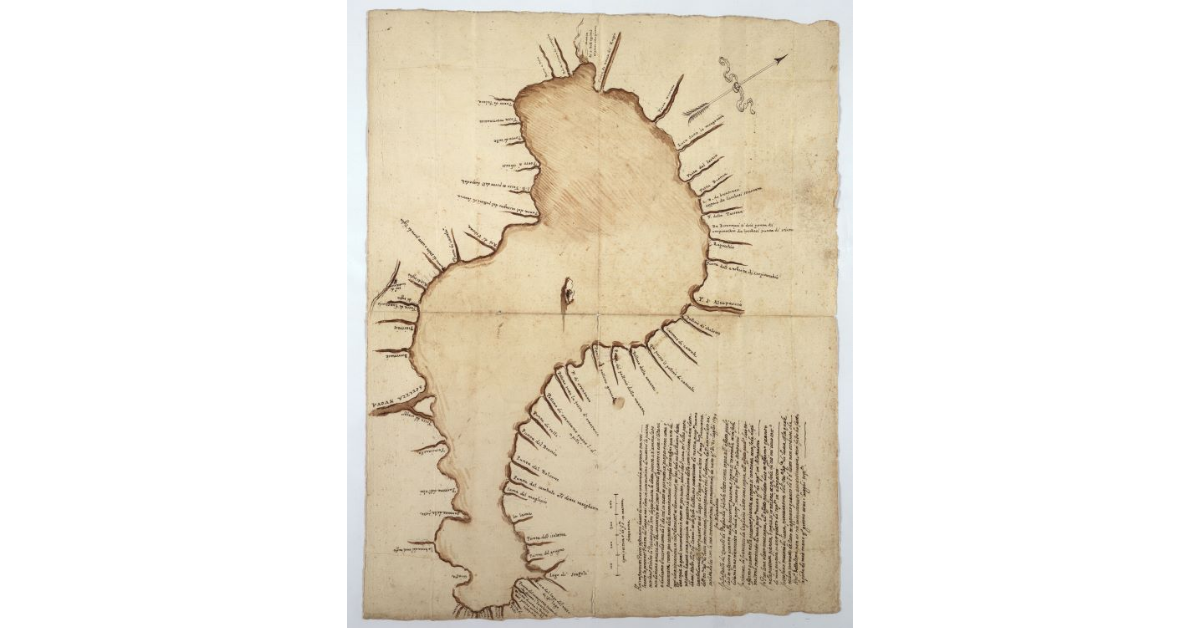 [Copia di un disegno del lago di Sesto o Bientina]