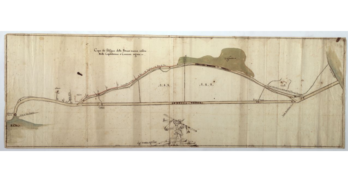 [Copia del Disegno del corso della Nuova e Vecchia Serezza con tutte le loro ragioni e pertinenze corrispondenti alle loro Capitulazioni]