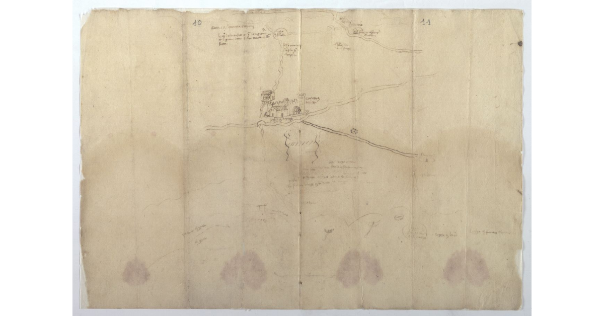 [Disegno del lago di Sesto o Bientina]