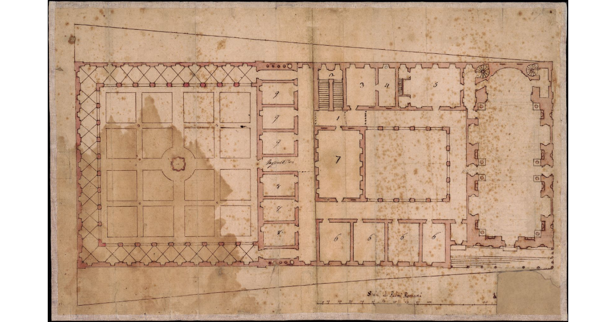 Pianta topografica della fabbrica del Collegio di S. Ignazio