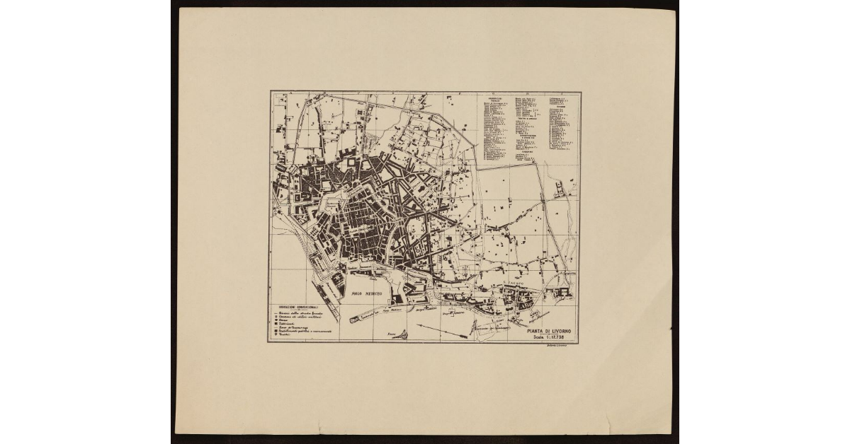 Pianta di Livorno