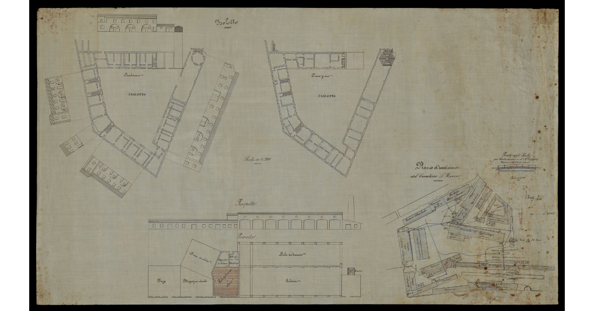 Piano d'insieme del cantiere San Rocco [a Livorno]