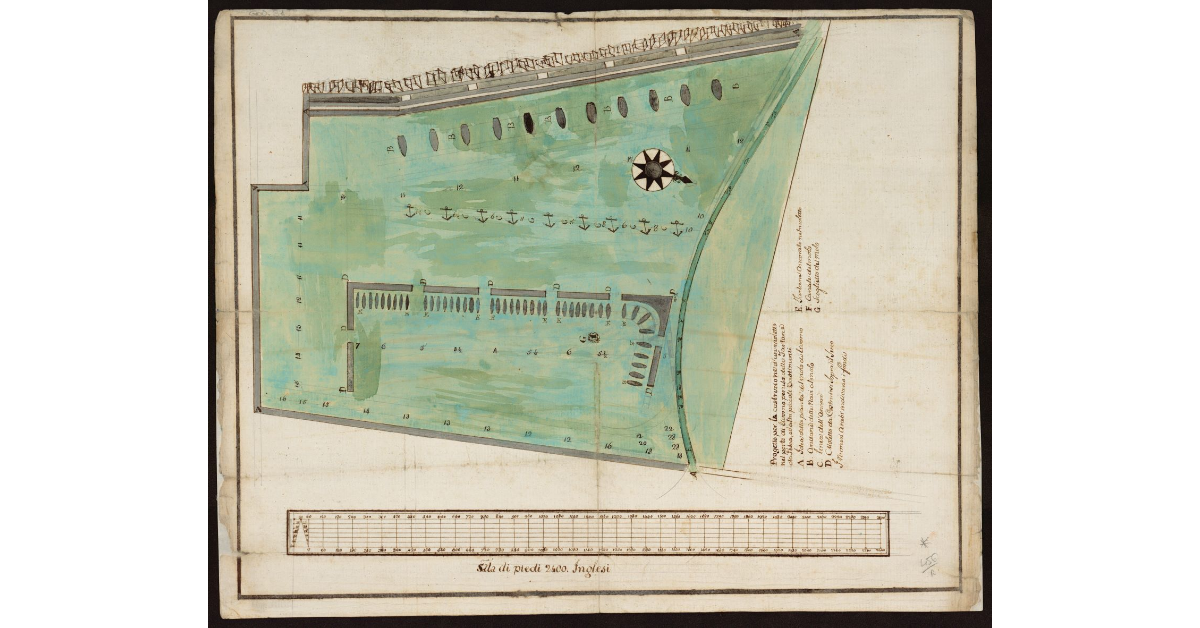 Progetto per la costruzione d'un moletto del porto di Livorno per uso delle tartane da pesca ed altri piccoli bastimenti