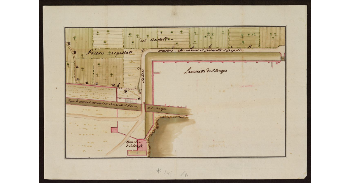 [Pianta dell'area del Lazzaretto di San Jacopo a Livorno]
