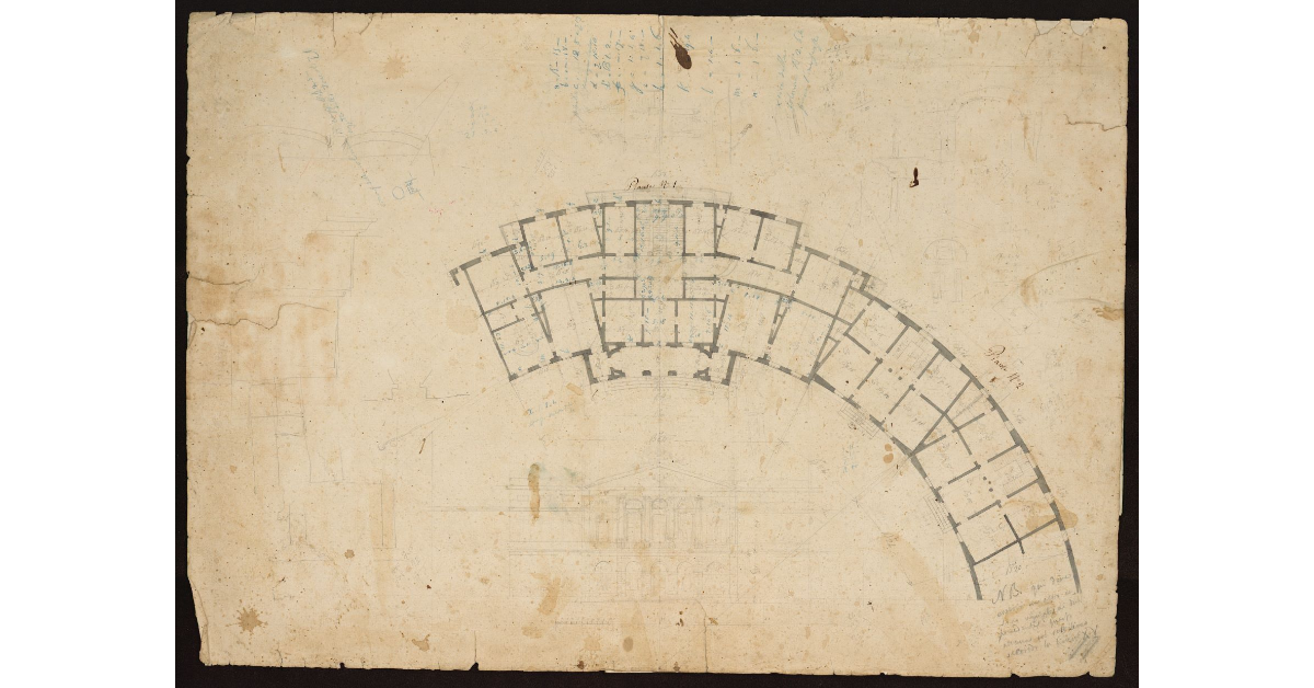 [Planimetria di un settore dei Casini di Ardenza]
