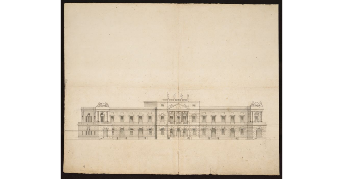 [Progetto di facciata dei Casini di Ardenza, facciata principale]