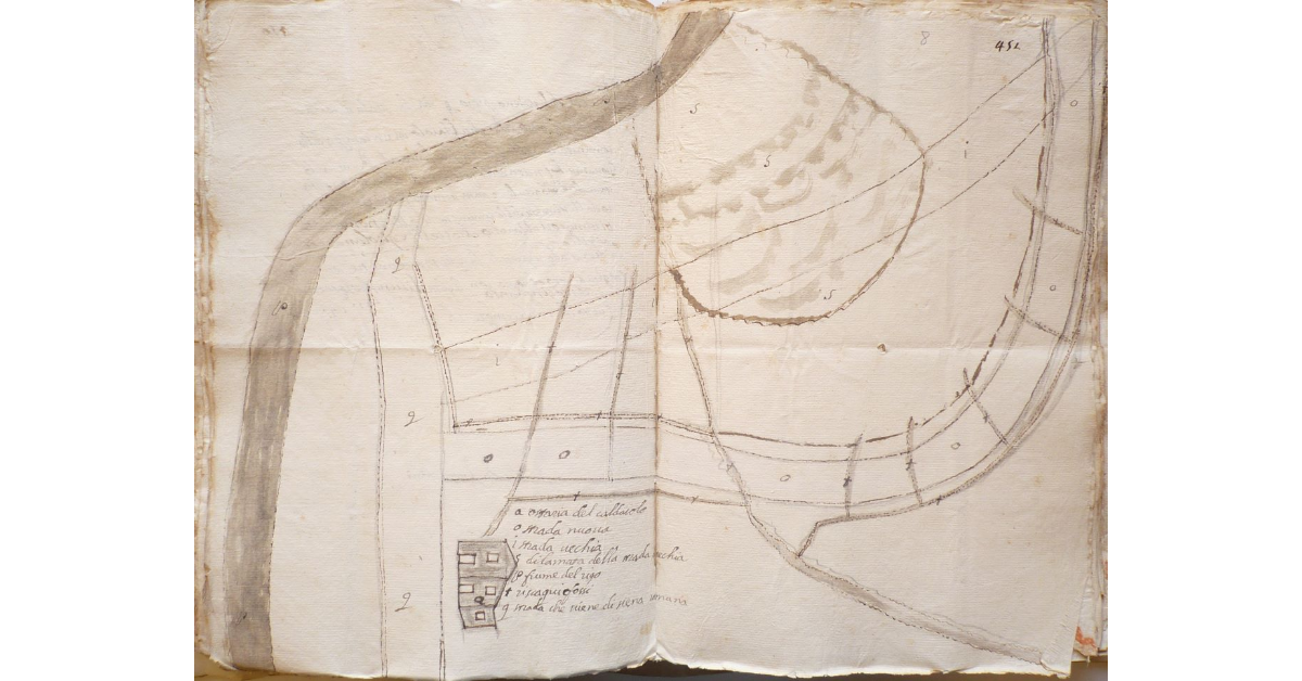 [Strada Romana lungo il torrente Rigo in località la Novella o Caldaiolo a Celle]