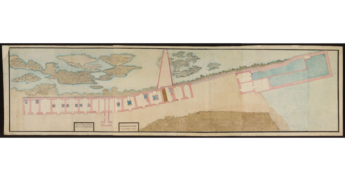 Pianta de Bagni di Livorno d'attinenza del signor Giovanni Nardi