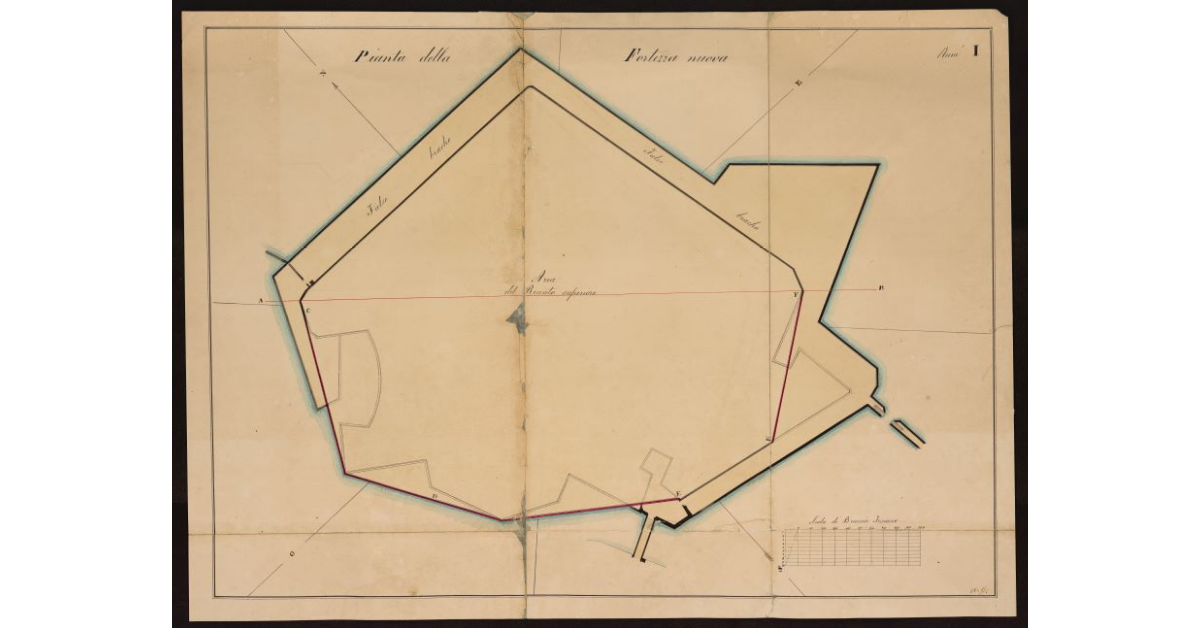 Pianta della Fortezza Nuova [a Livorno]