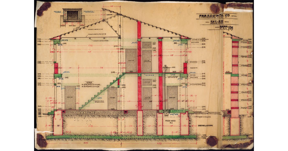 Fabbricato V3. Sez. BB