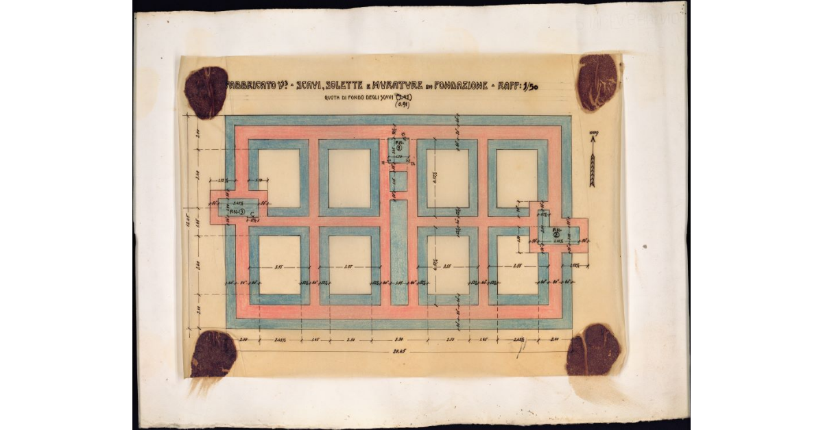 Fabbricato V3. Scavi, solette e murature in fondazione