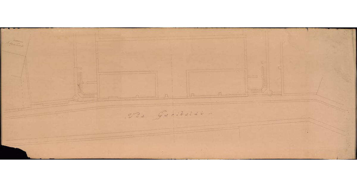 [Pianta dell'edificio lato via Garibaldi]