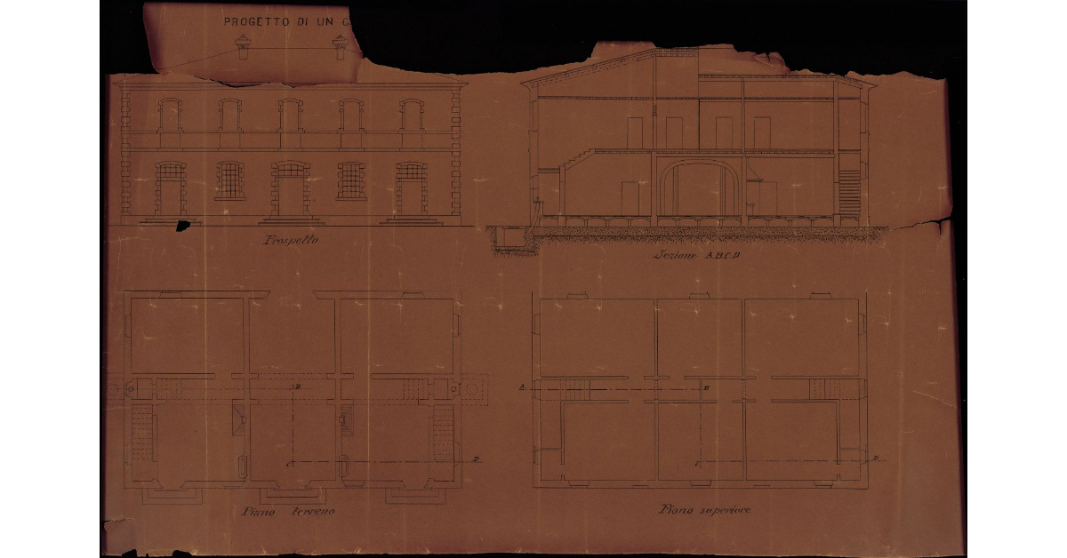 [Progetto di un casello e magazzino idraulico]