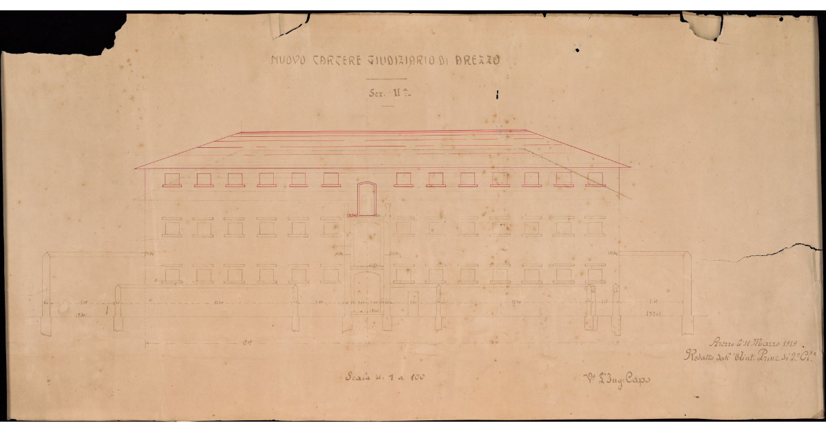 Nuovo carcere giudiziario di Arezzo. Sez. II
