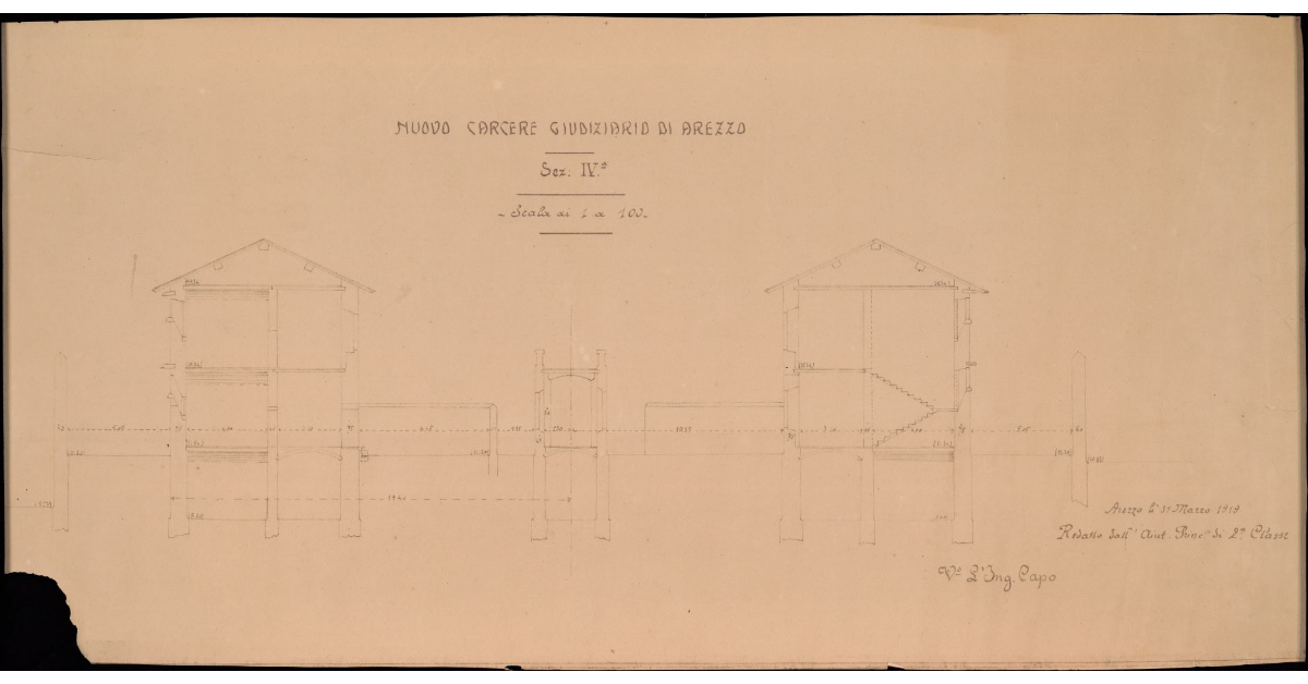 Nuovo carcere giudiziario di Arezzo. Sez. IV