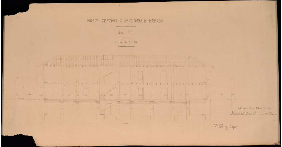 Nuovo carcere giudiziario di Arezzo. Sez. V