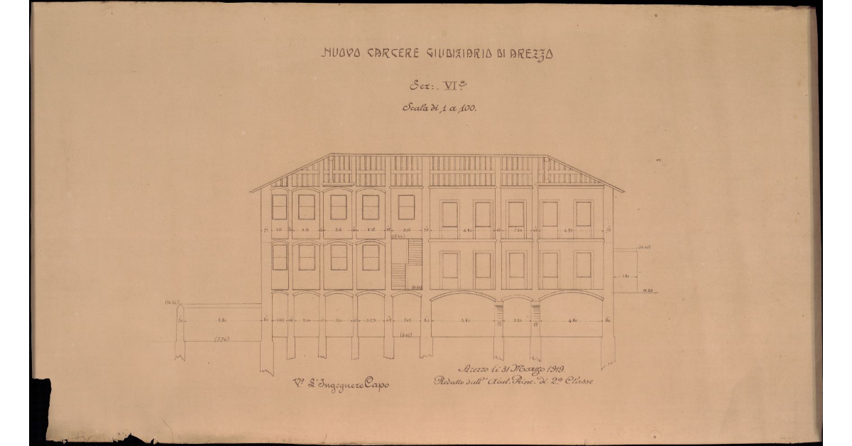 Nuovo carcere giudiziario di Arezzo. Sez. VI